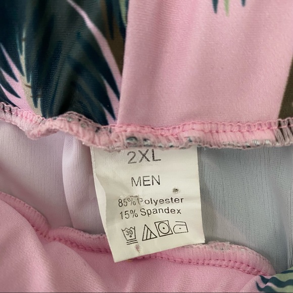 Palm tree cozy soft shorts Men size 2XL - Picture 6 of 8